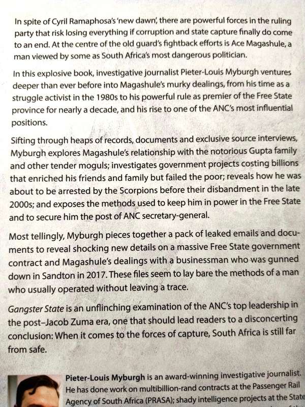 Gangster State, Pieter-Louis Myburgh