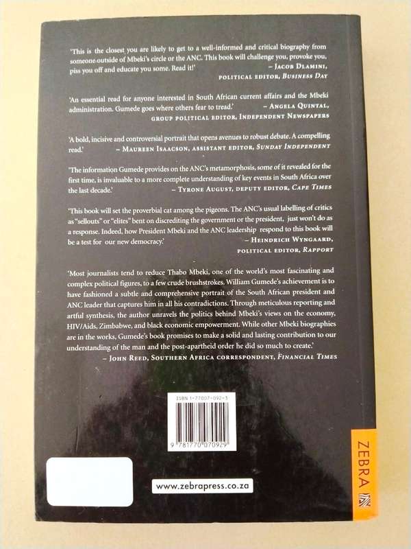 Thabo Mbeki and the Battle for the Soul of the ANC, William Mervin Gumede