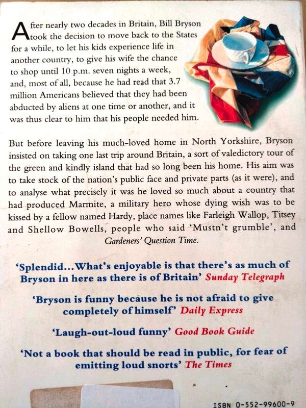 Notes from a  Small Island, Bill Bryson