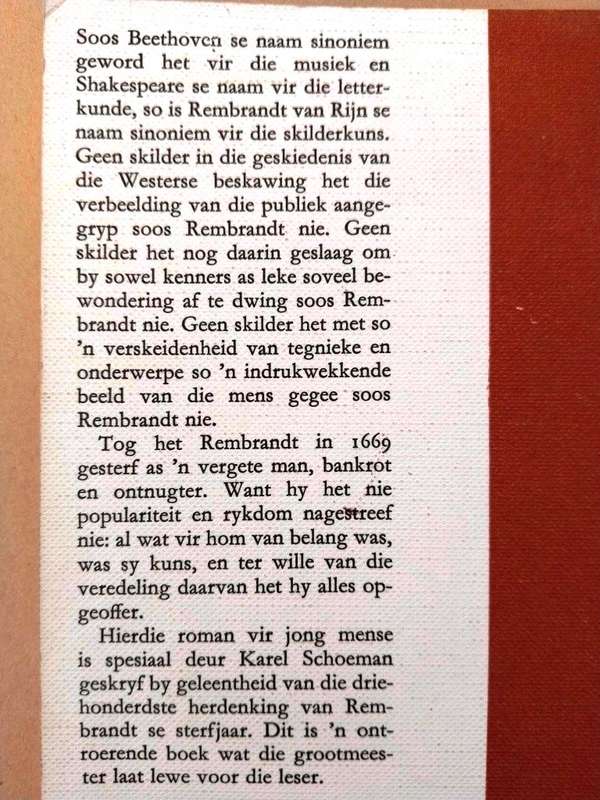 Lig in die donker, Karel Schoeman