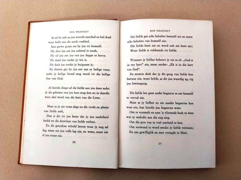 Die Profeet, Kahlil Gibran
