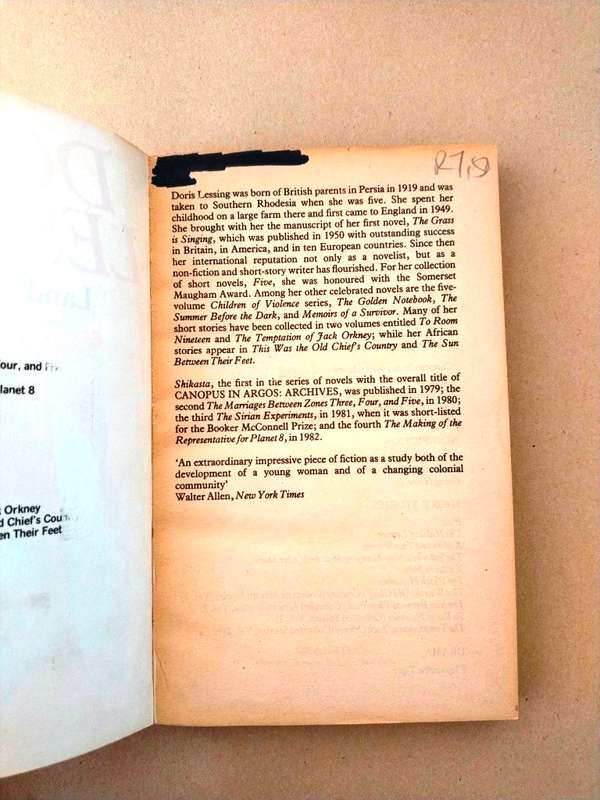 Landlocked, Doris Lessing