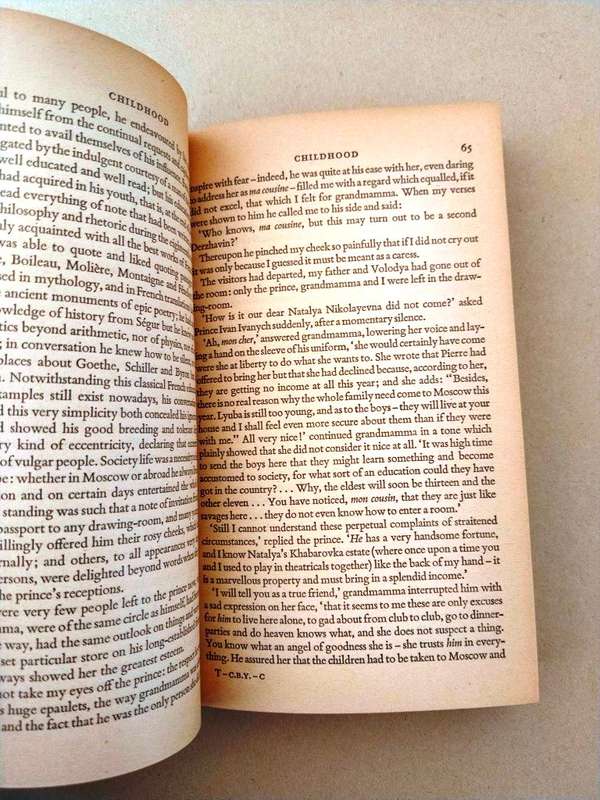 Childhood, Boyhood, Youth, Leo Tolstoy