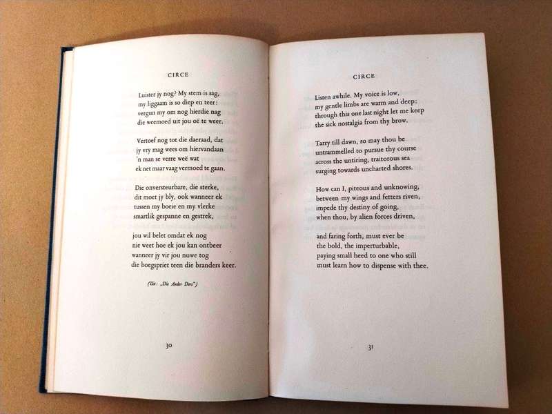 'The Quiet Adventure', selected poems with English translations by Elisabeth Eybers
