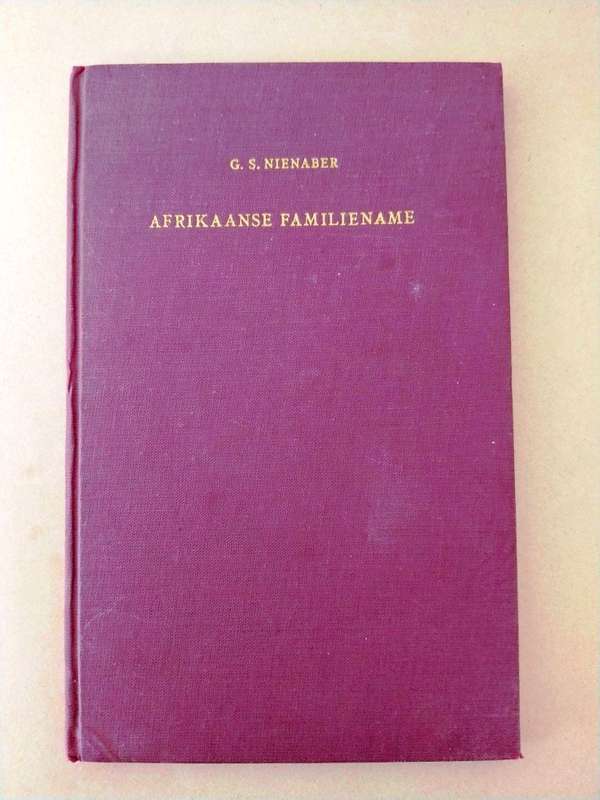 Afrikaanse Familiename, G.S. Nienaber