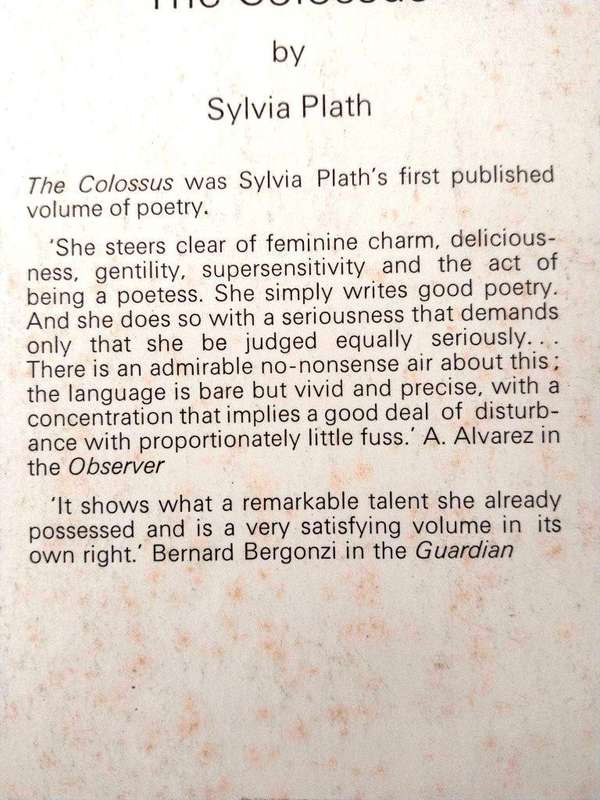 The Colossus, Sylvia Plath
