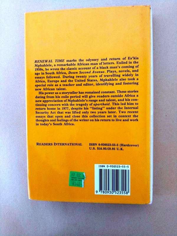 Renewal Time, Stories by Es'kia Mphahlele