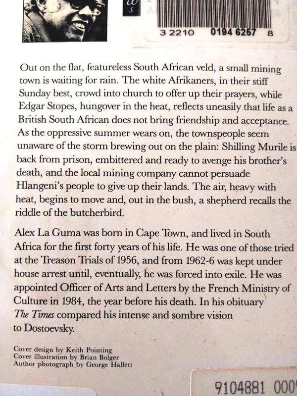 Time of the Butcherbird, Alex La Guma