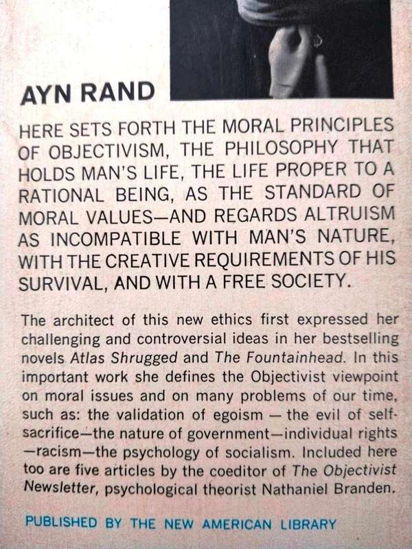 The Virtue of Selfishness, Ayn Rand
