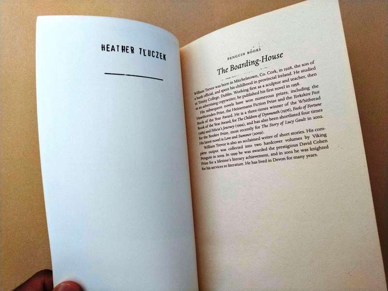 The Boarding-House, William Trevor