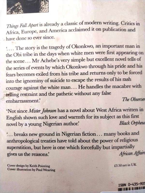Things Fall Apart, Chinua Achebe