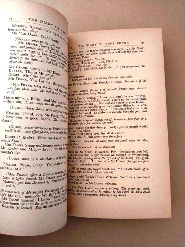 The Diary of Anne Frank, dramatised by Frances Goodrich and Albert Hackett