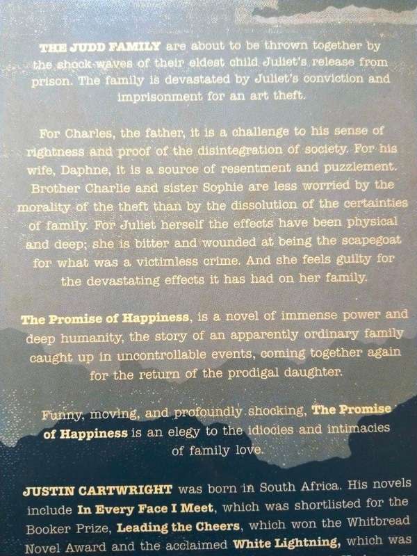 The Promise of Happiness, Justin Cartwright