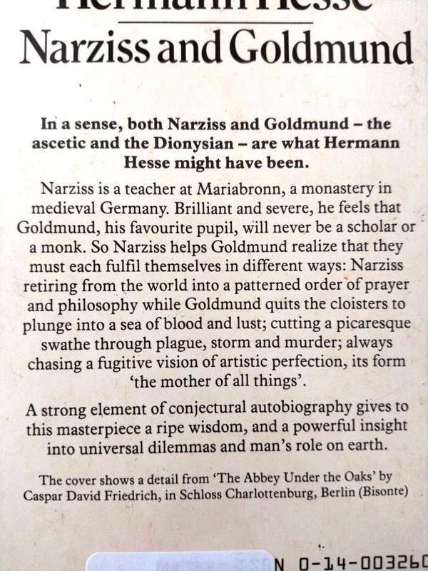 Narziss and Goldmund, Herman Hesse