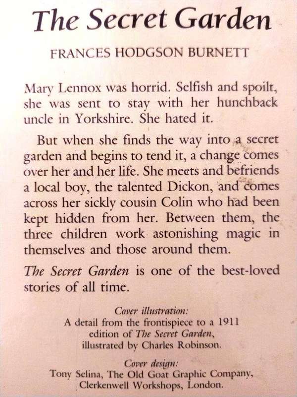 The Secret Garden, Frances Hodgson Burnett