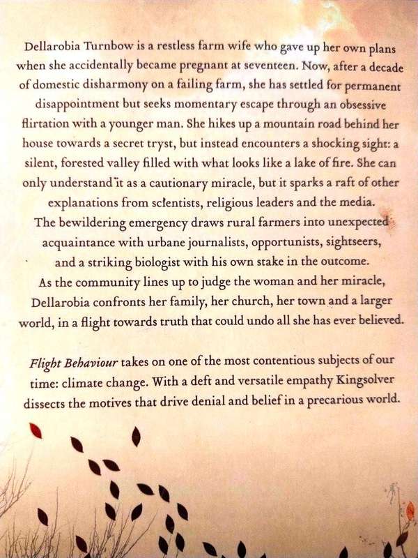 Flight Behaviour, Barbara Kingsolver