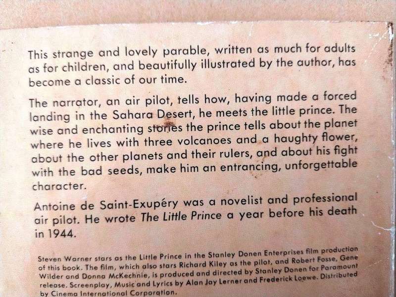 The Little Prince, Antoine de Saint-Exupèry