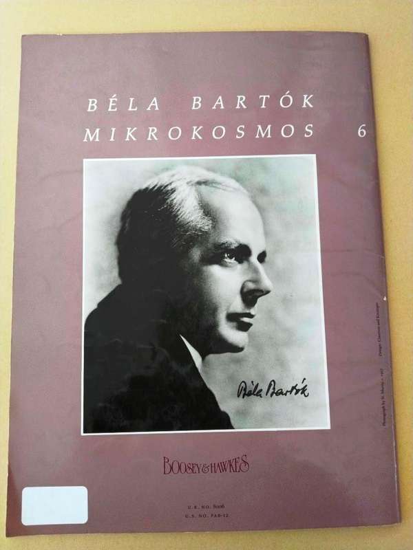 Mikrokosmos, Volume 6, Béla Bartók [for piano]