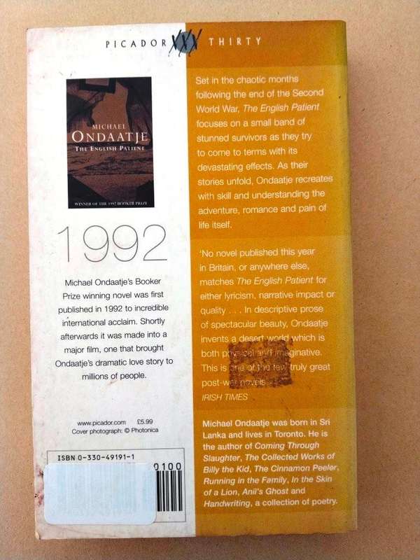 The English Patient, Michael Ondaatje
