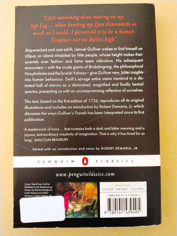Gulliver's Travels, Jonathan Swift