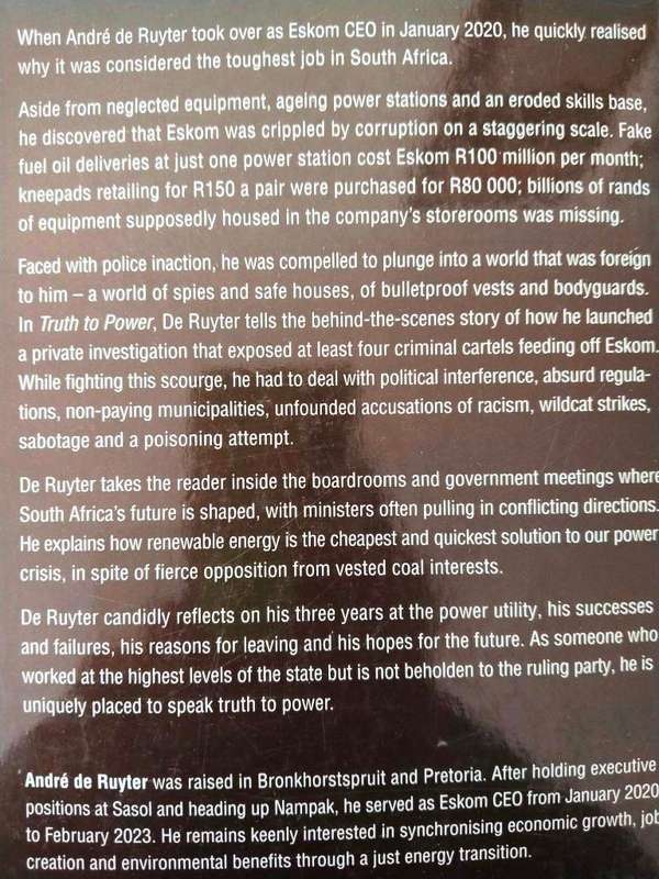 Truth to Power, André de Ruyter