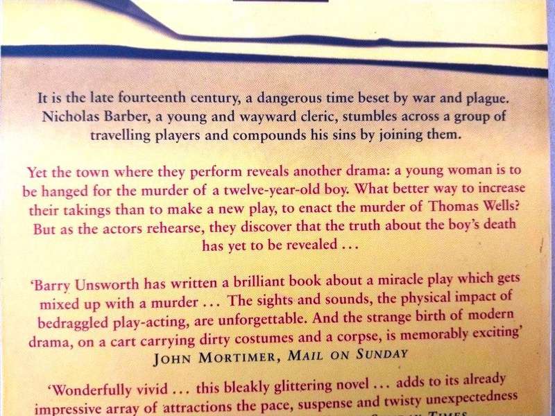 Morality Play, Barry Unsworth