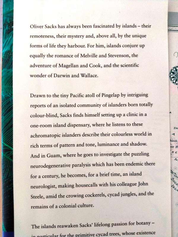 The Island of the Colour-blind, Oliver Sacks