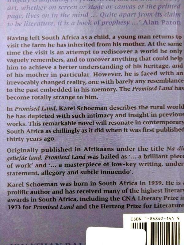 Promised Land, Karel Schoeman