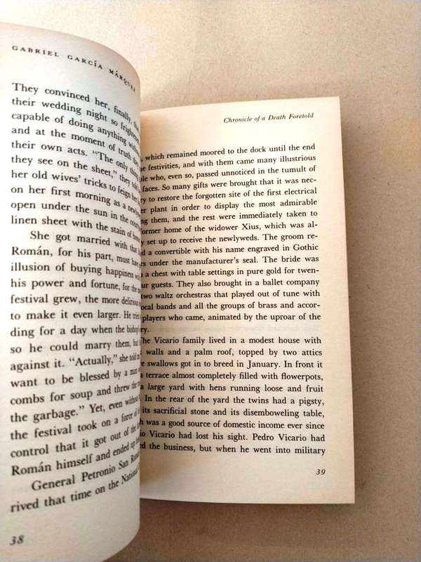 Chronicle of a Death Foretold, Gabriel García Márquez