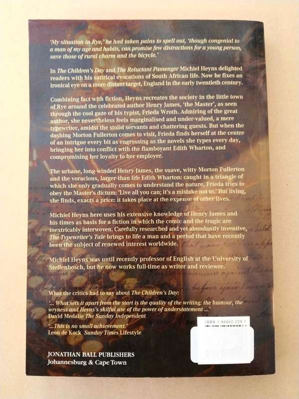 The Typewriter's Tale, Michiel Heyns