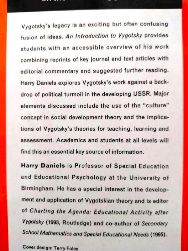 An Introduction to Vygotsky, ed. Harry Daniels