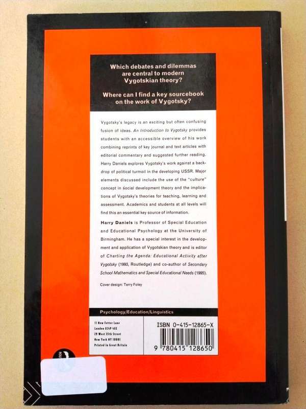 An Introduction to Vygotsky, ed. Harry Daniels