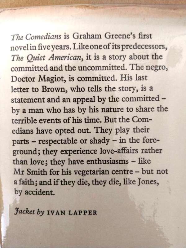The Comedians, Graham Greene [first edition, ex-library]
