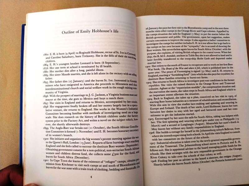 Boer War Letters, Emily Hobhouse