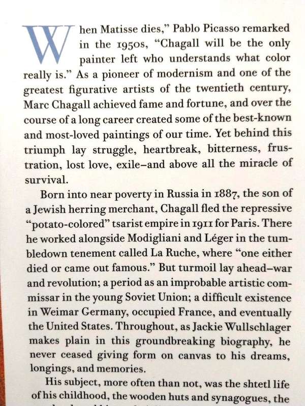 Chagall - A Biography, Jackie Wullschlager
