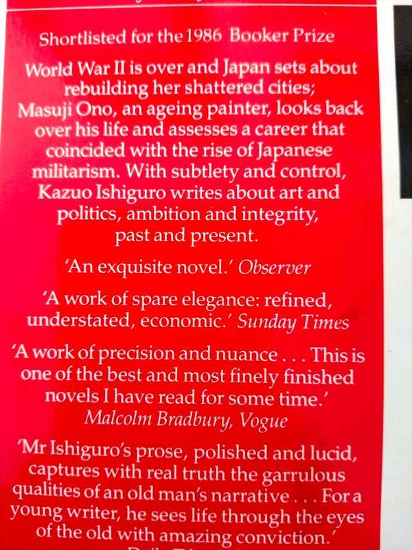 An Artist of the Floating World, Kazuo Ishiguro