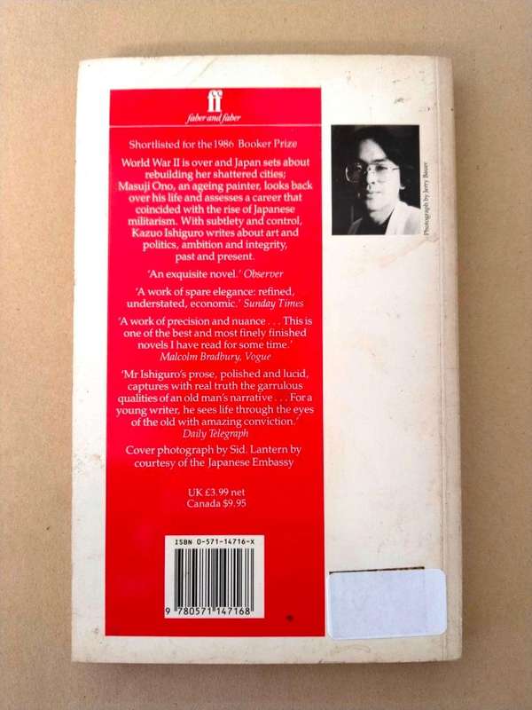 An Artist of the Floating World, Kazuo Ishiguro