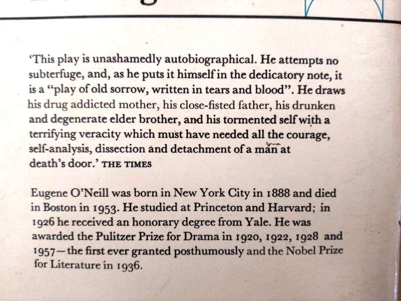 Long Day's Journey Into Night, Eugene O'Neill