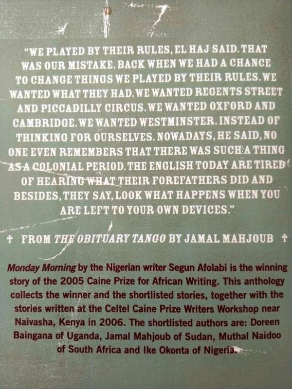 The Obituary Tango, A selection of works from the Caine Prize for African writing 2005