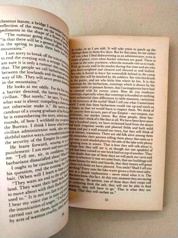 Waiting for the Barbarians, J.M. Coetzee