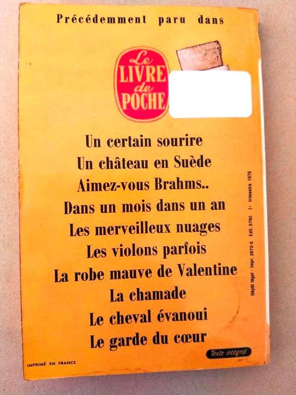 Bonjour Tristesse, Françoise Sagan