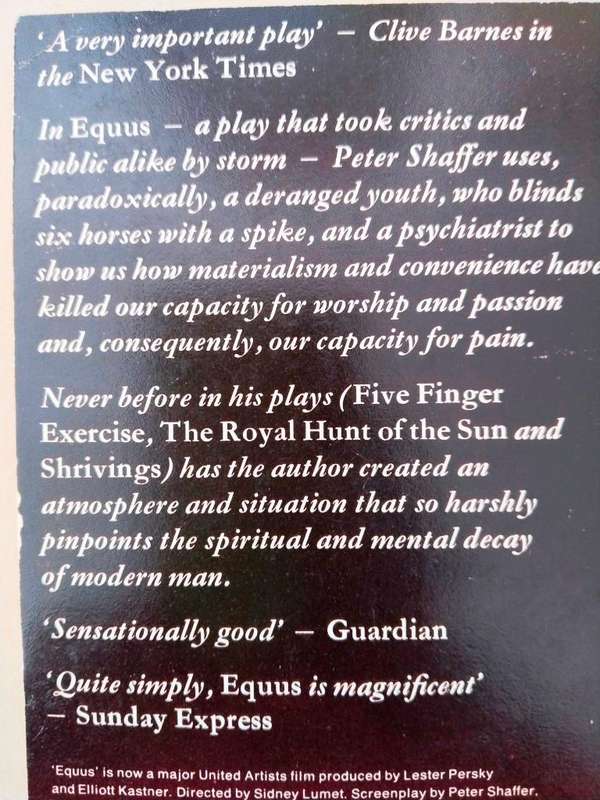 Equus, Peter Shaffer
