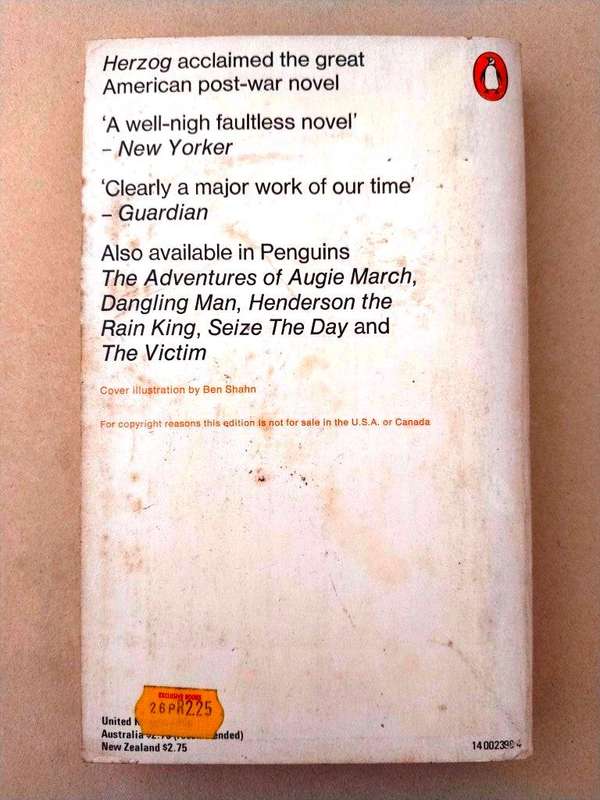 Herzog, Saul Bellow