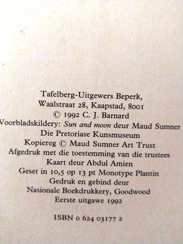 Moerland, Chris Barnard [eerste uitgawe]