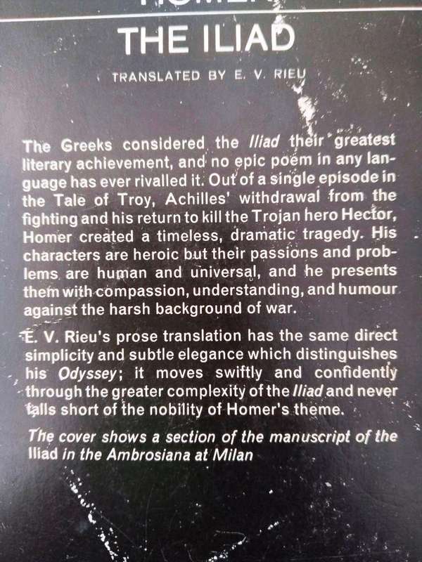 The Iliad, Homer