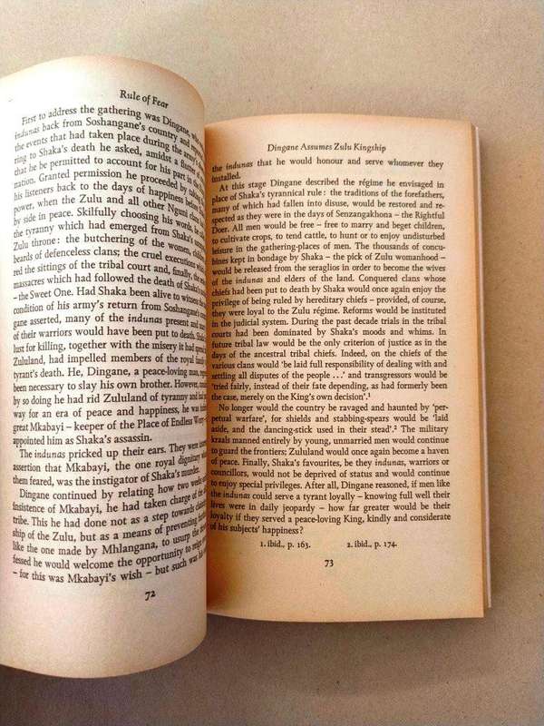 Rule of Fear - The Life and Times of Dingane, King of the Zulu, Peter Becker