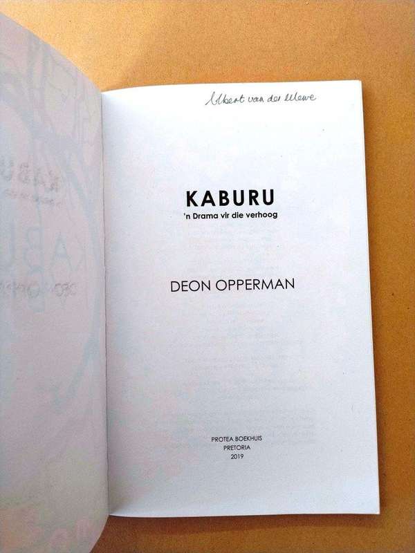 Kaburu, Deon Opperman ['n drama]