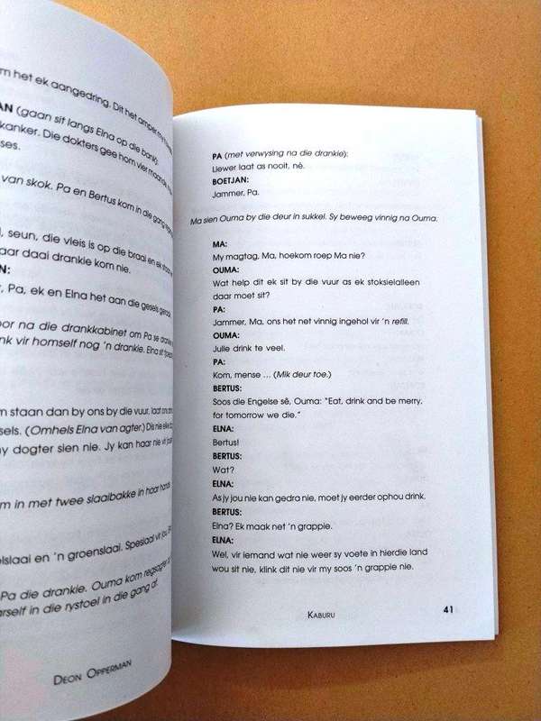 Kaburu, Deon Opperman ['n drama]