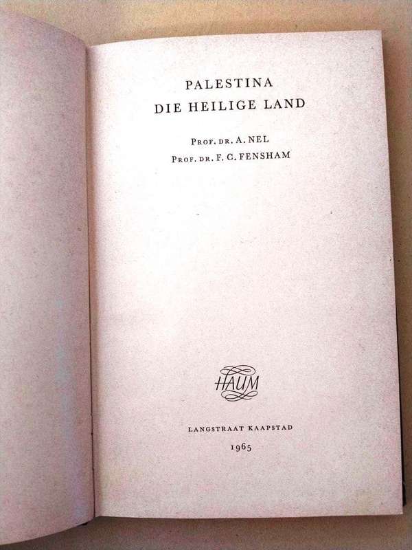 Palestina die Heilige Land, A. Nel/F.C. Fensham