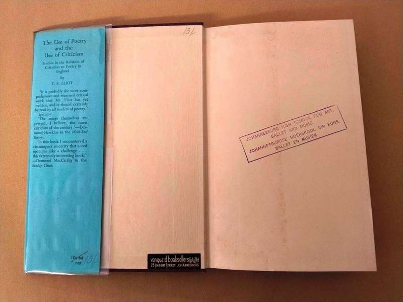 The Use of Poetry and the Use of Criticism, T.S. Eliot